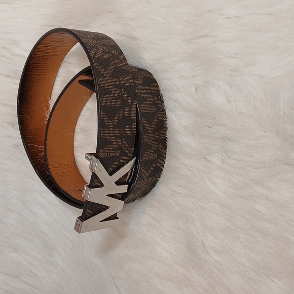 Michael Kors MK Women's Brown Belt Sz Medium - Picture 2 of 8